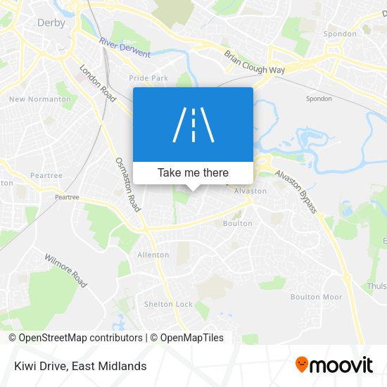 Kiwi Drive map