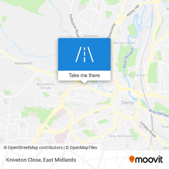 Kniveton Close map