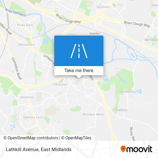 Lathkill Avenue map