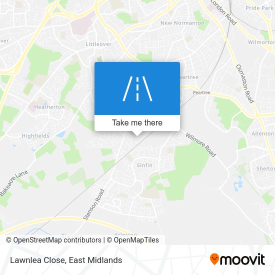 Lawnlea Close map