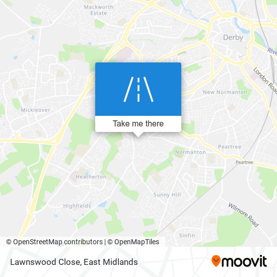 Lawnswood Close map