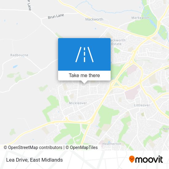 Lea Drive map