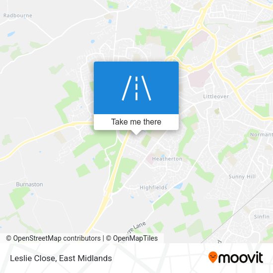 Leslie Close map