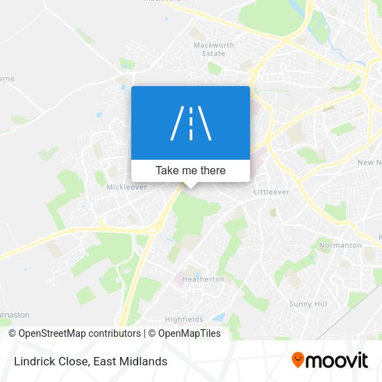 Lindrick Close map