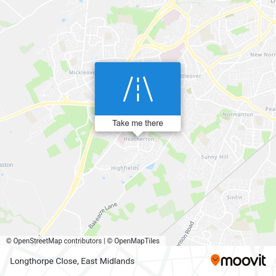Longthorpe Close map
