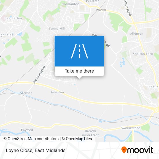 Loyne Close map