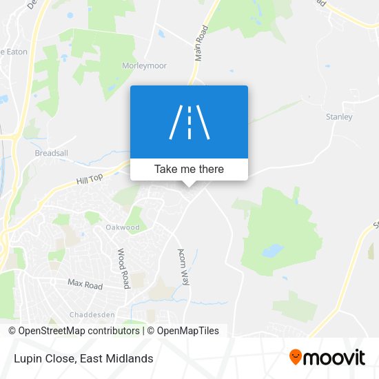 Lupin Close map