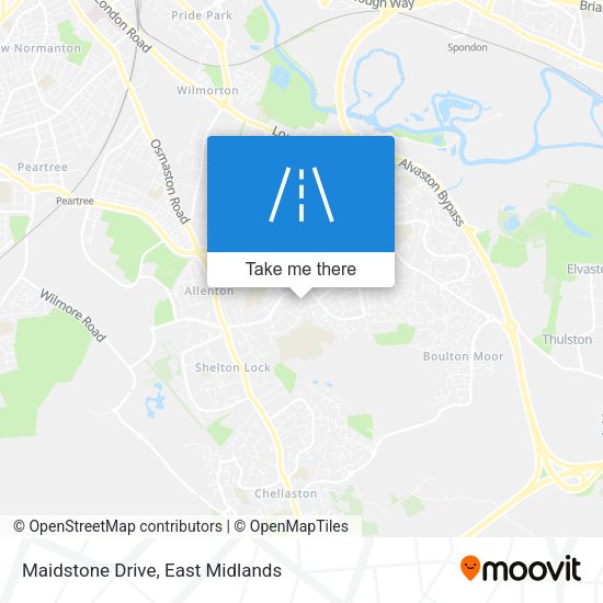 Maidstone Drive map