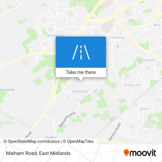 Malham Road map
