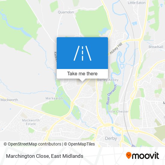 Marchington Close map