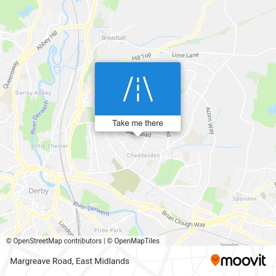 Margreave Road map