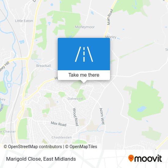 Marigold Close map