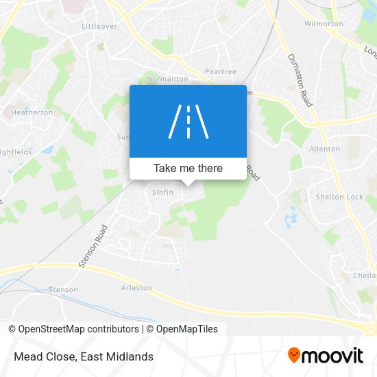 Mead Close map