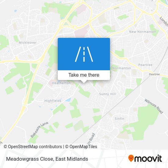 Meadowgrass Close map