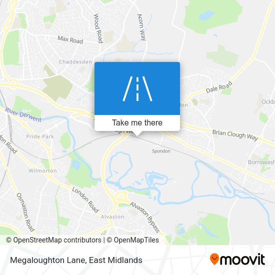 Megaloughton Lane map