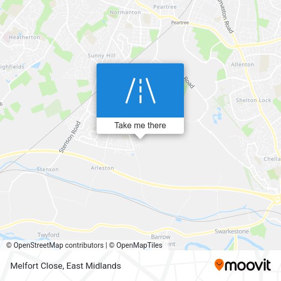 Melfort Close map