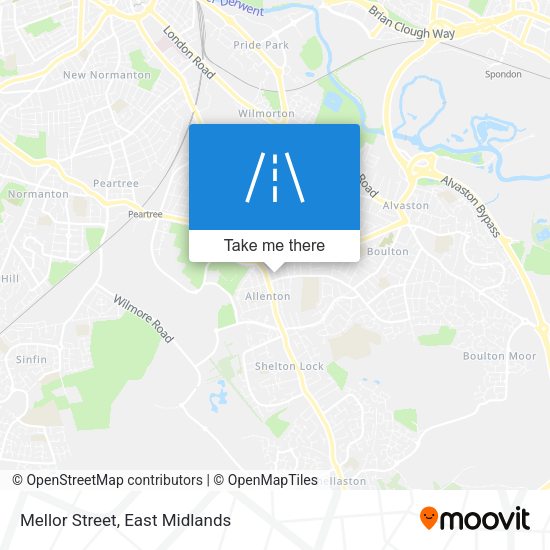Mellor Street map