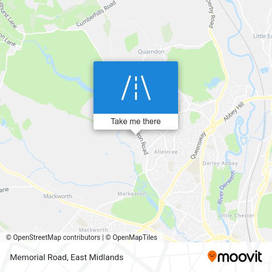 Memorial Road map