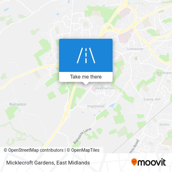 Micklecroft Gardens map