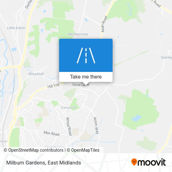 Milburn Gardens map
