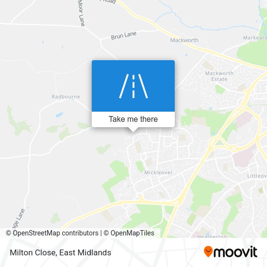 Milton Close map