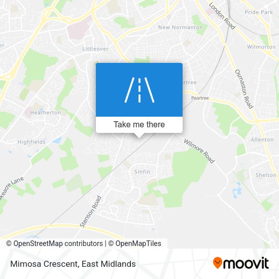 Mimosa Crescent map