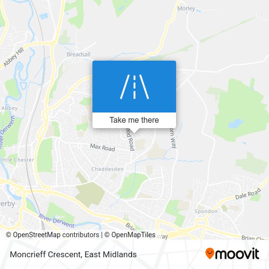 Moncrieff Crescent map