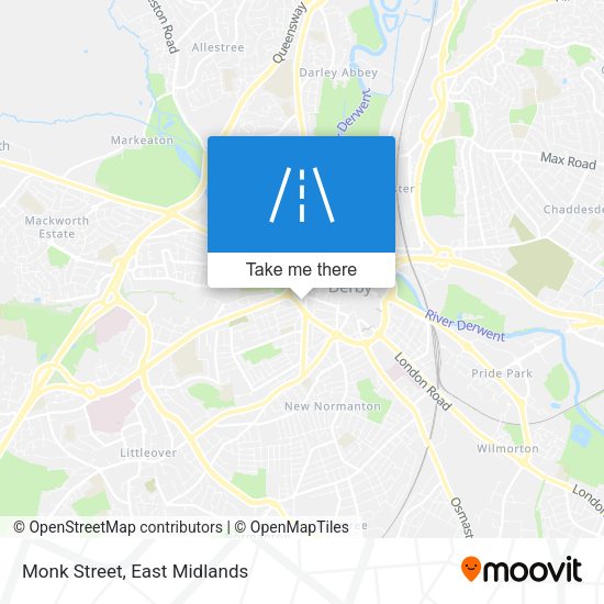 Monk Street map