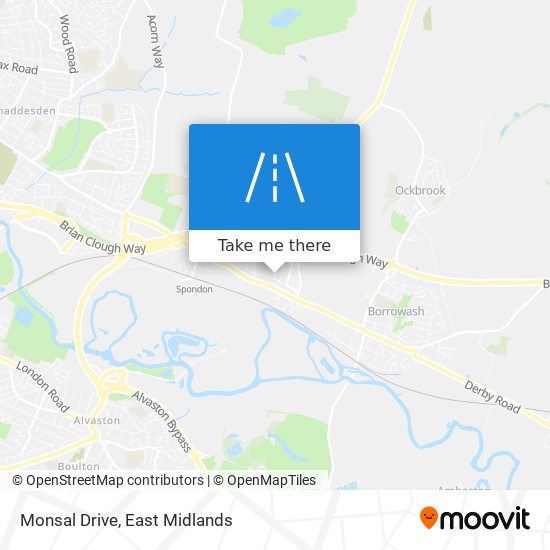 Monsal Drive map