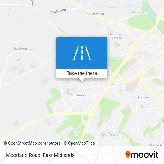 Moorland Road map