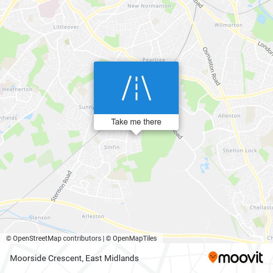 Moorside Crescent map