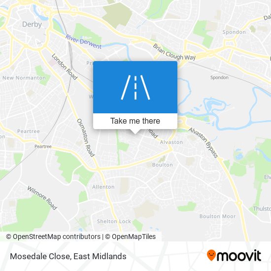 Mosedale Close map