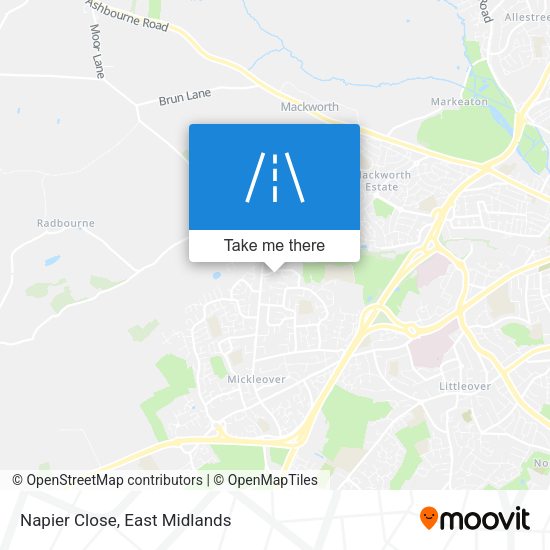 Napier Close map