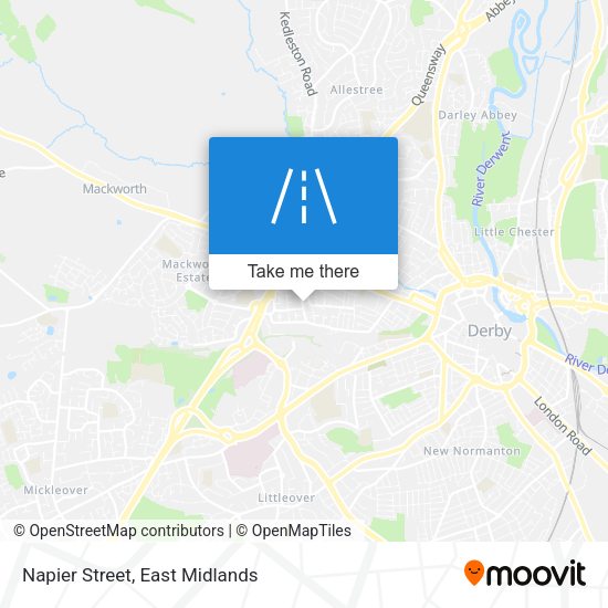 Napier Street map