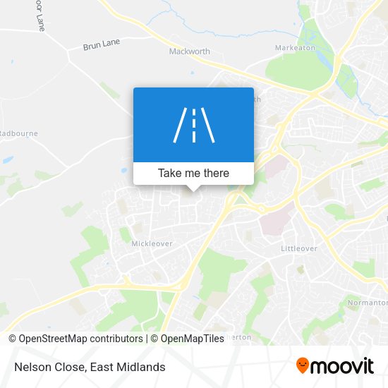 Nelson Close map