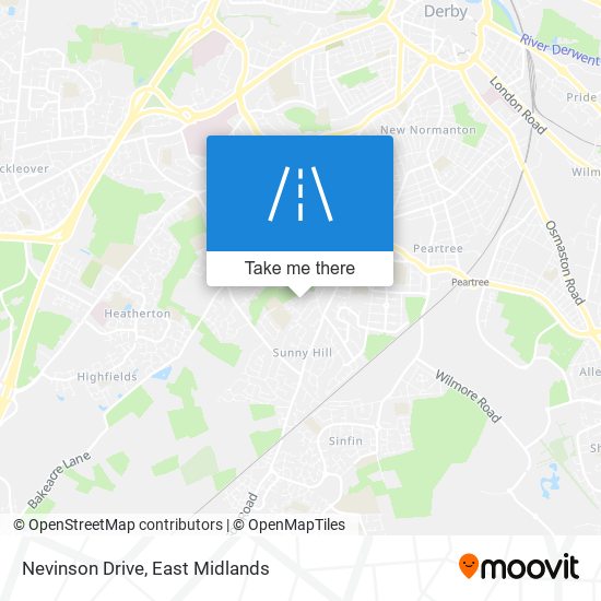 Nevinson Drive map