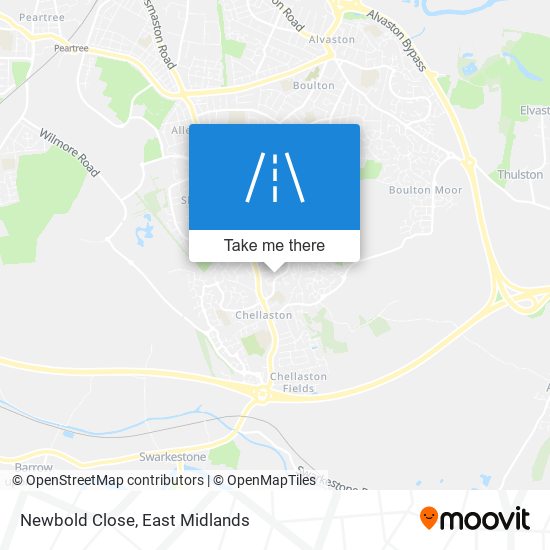 Newbold Close map