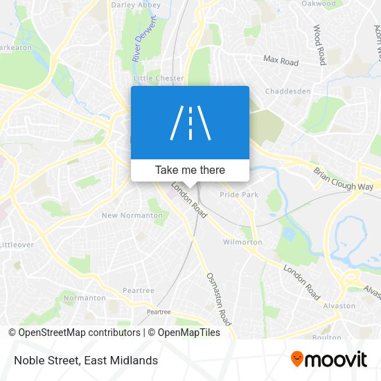 Noble Street map