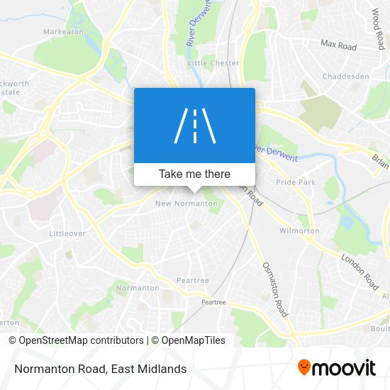 Normanton Road map