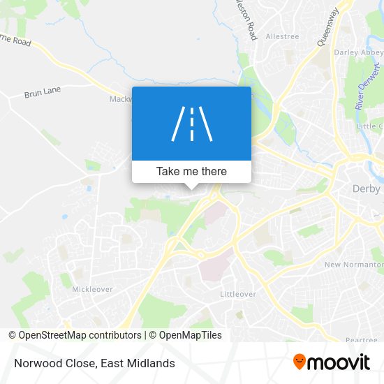 Norwood Close map