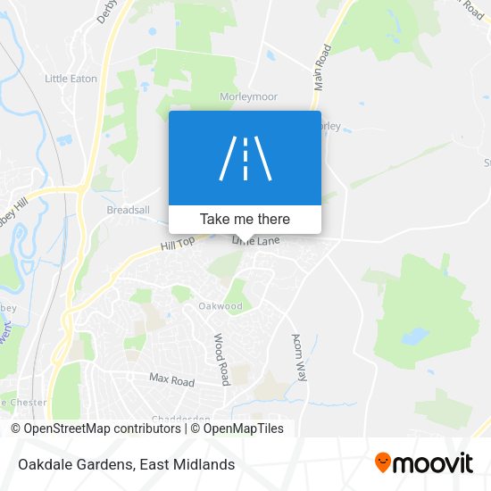 Oakdale Gardens map