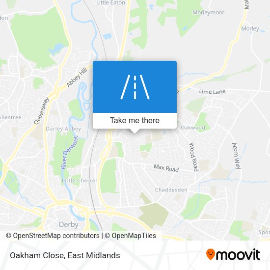Oakham Close map