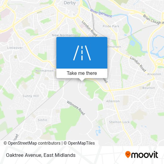 Oaktree Avenue map