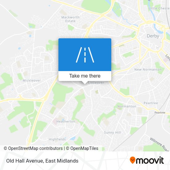 Old Hall Avenue map