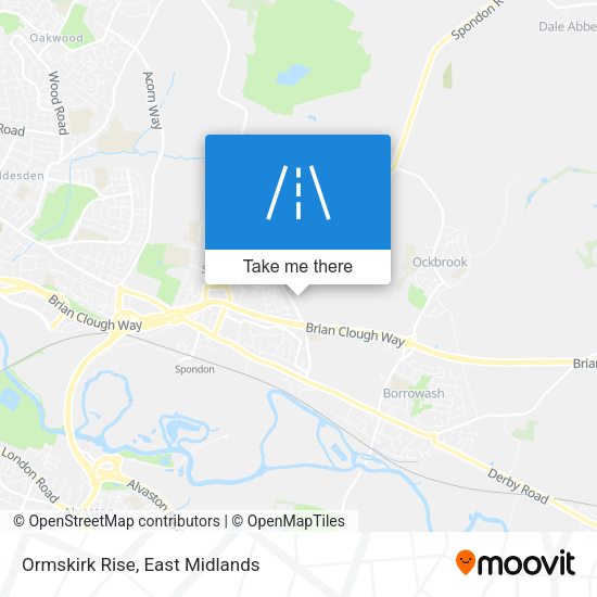 Ormskirk Rise map