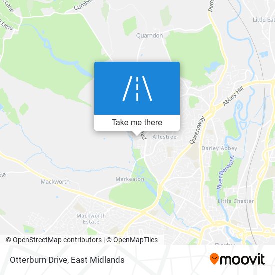 Otterburn Drive map