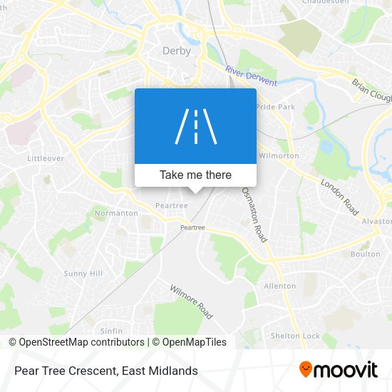 Pear Tree Crescent map