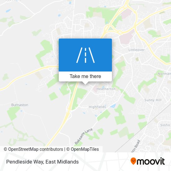 Pendleside Way map