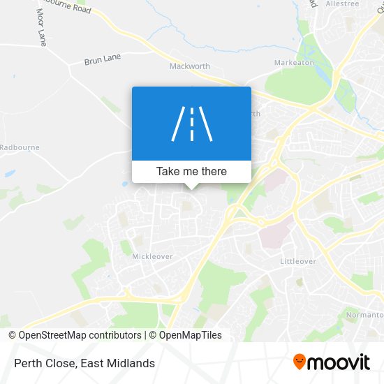 Perth Close map