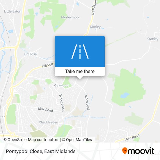 Pontypool Close map